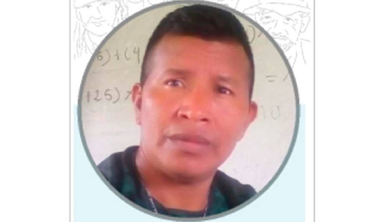 Rechazan asesinato de docente indigena.