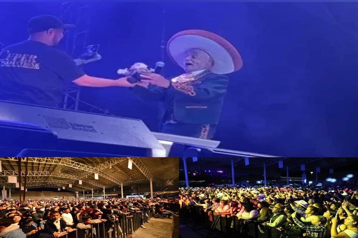 SIN PUBLICO CANTO DON ROGER EN UN TEATRO