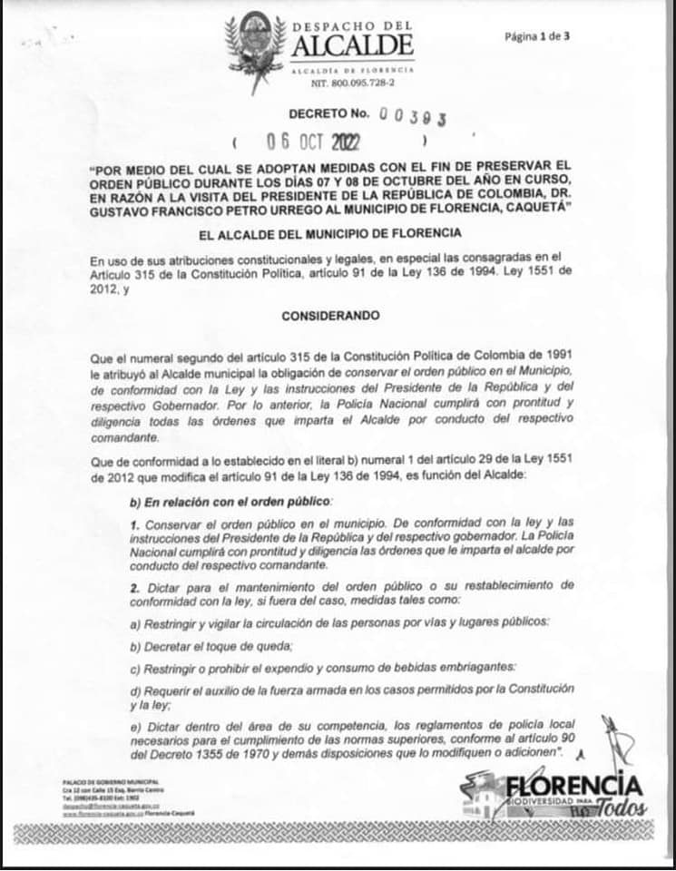 Decretan medidas de seguridad por visita presidencial y cumbre de gobernadores.