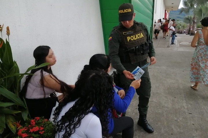 Personas capturadas y elementos recuperados