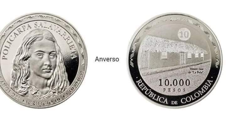 Moneda de $10.000 mil, en conmemoración de Policarpa, circula desde este martes