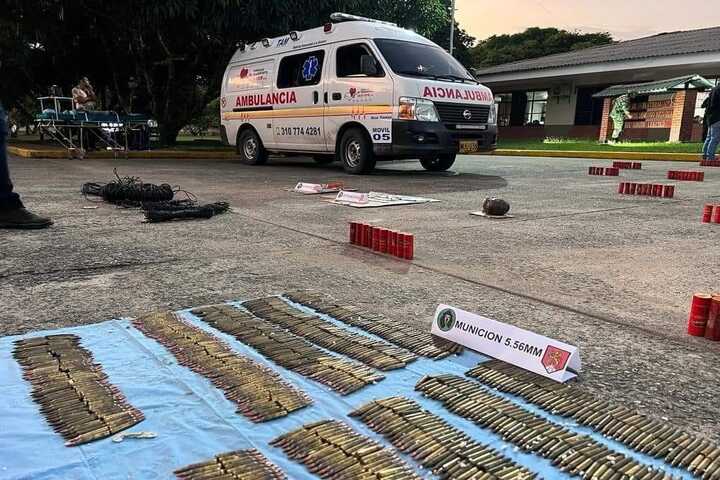 Cayo ambulancia explosiva en Putuayo