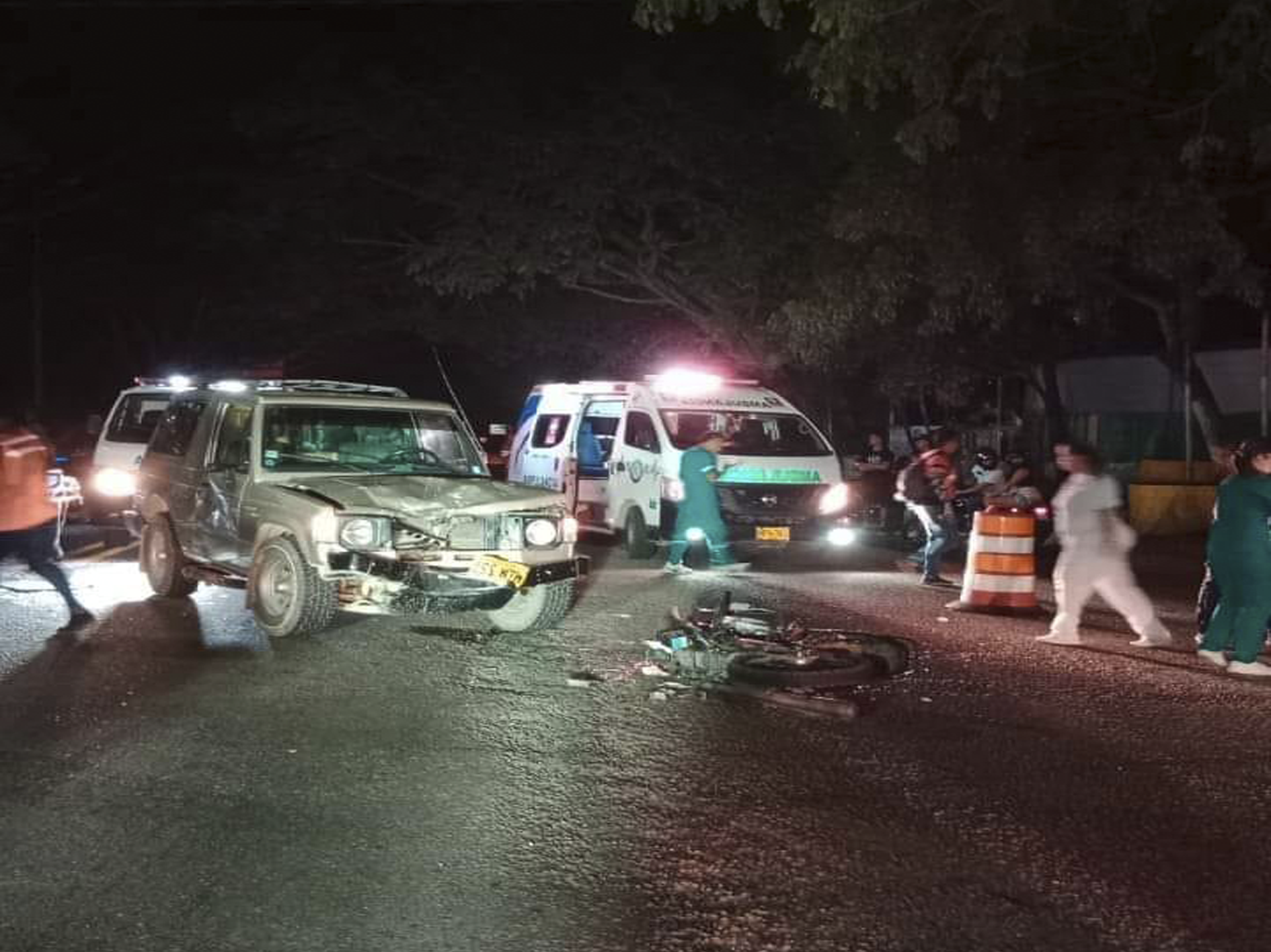 Fuerte accidente en la vía Neiva - Campoalegre