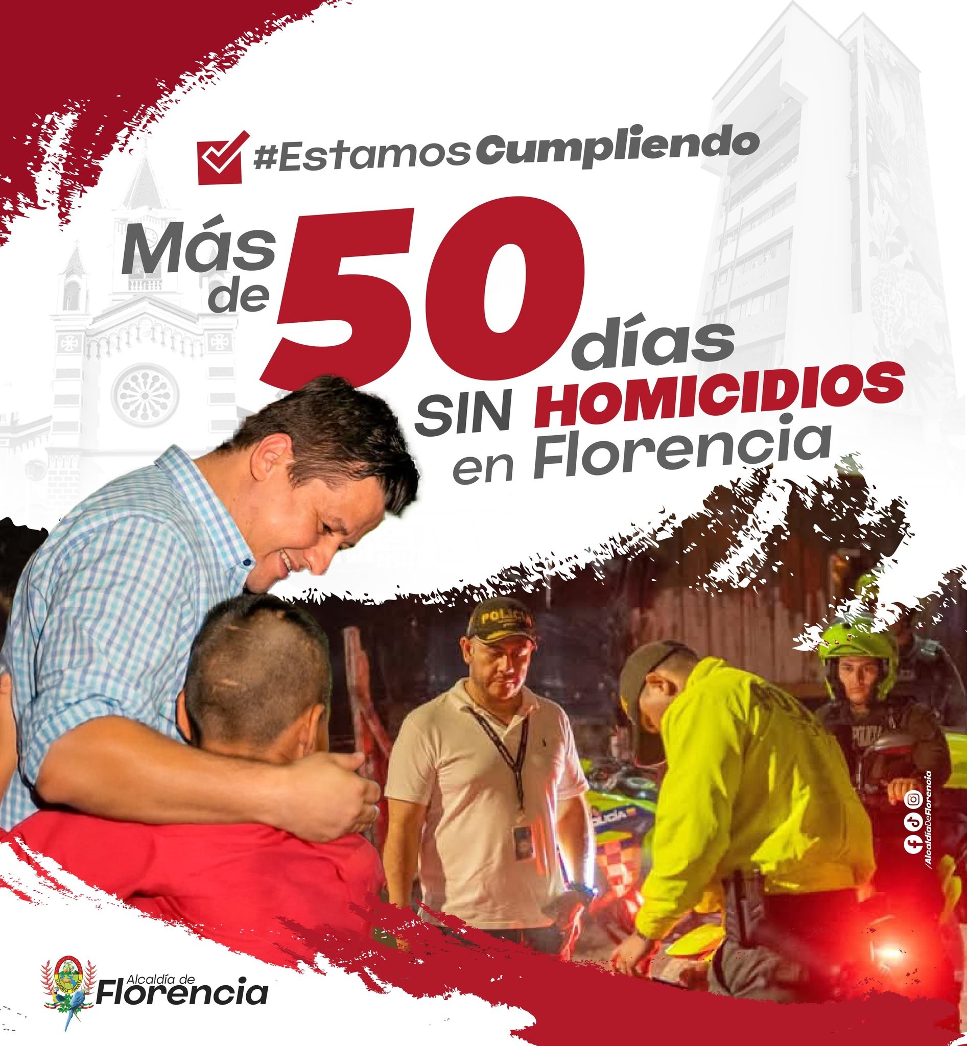 Florencia se acerca a los dos meses sin registrar homicidios