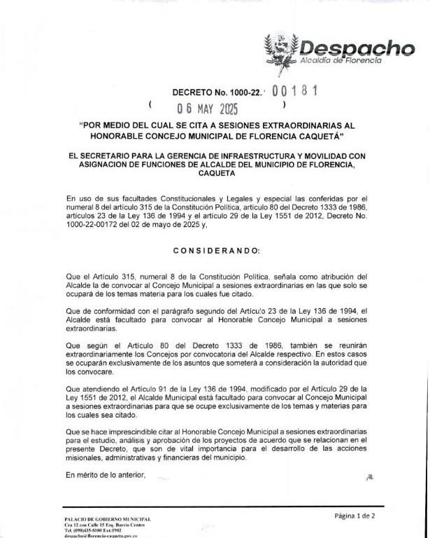 Convocan a sesiones extras al concejo municipal