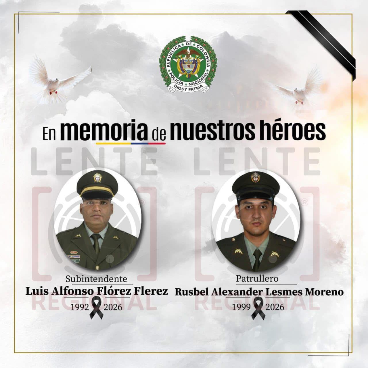 Atentado deja dos policias muertos en Cartagena del Chirá