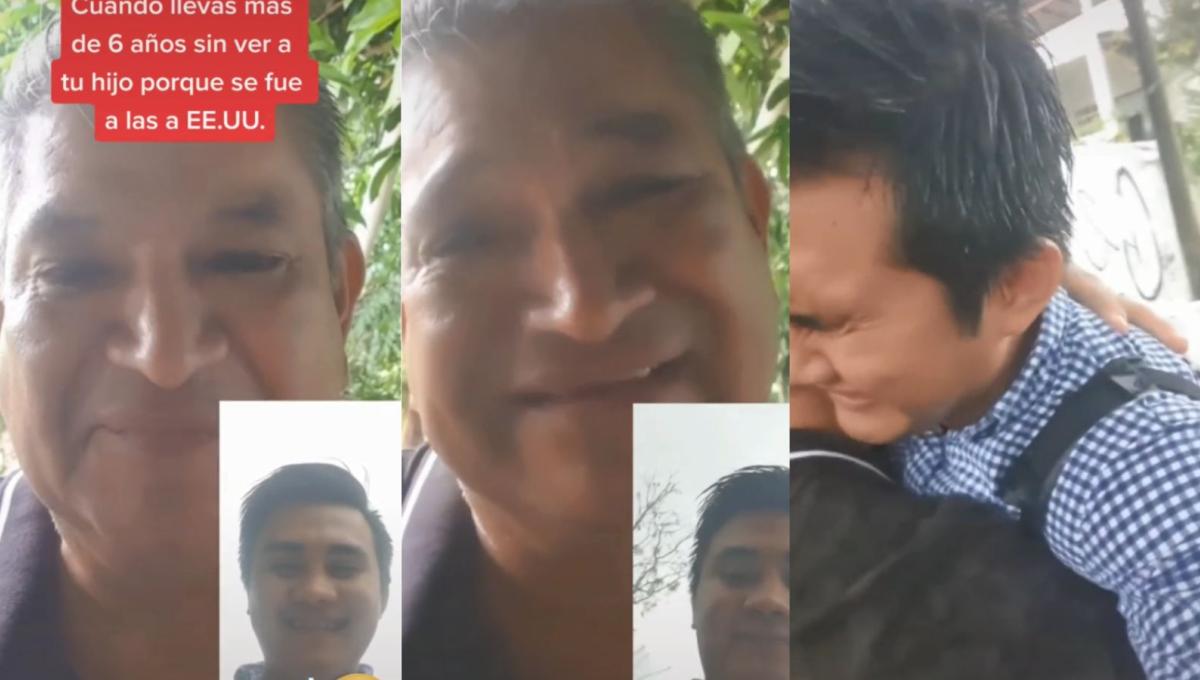 emotivo reencuentro entre padre e hijo tras 6 años separados