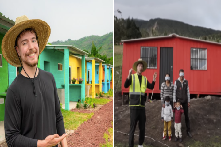 MrBeast regaló cien casas en Colombia