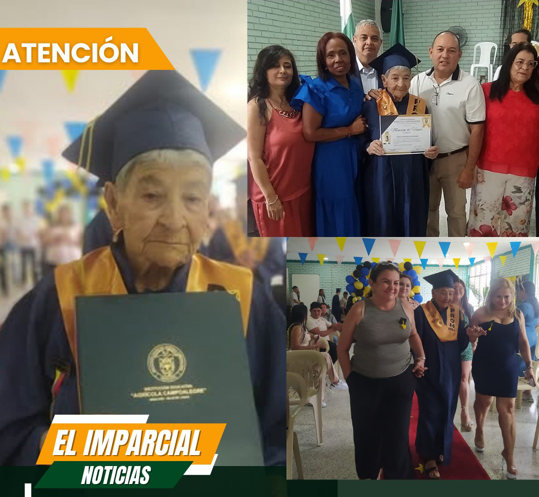 Doña Edilia se convierte en la bachiller más longeva de Colombia