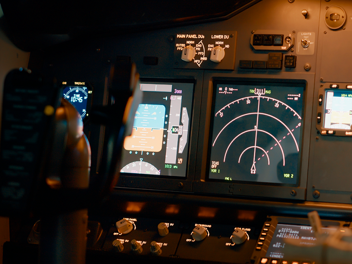 Así es el despegue nocturno de Airbus A310