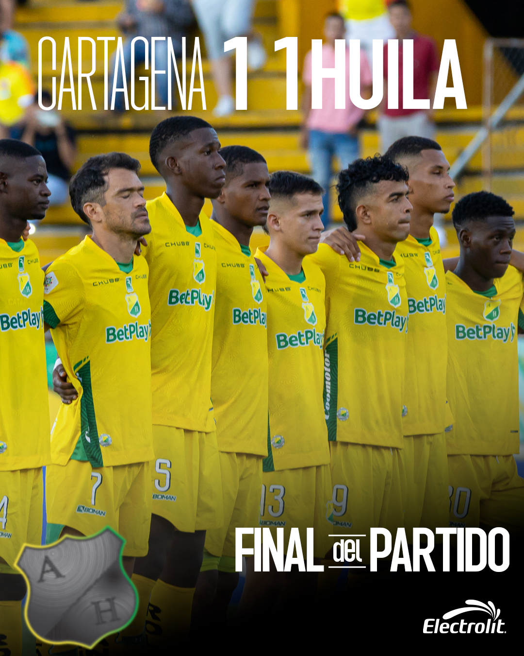 [AUDIO] Atlético Huila empató frente a Real Cartagena en partido aplazado en el torneo de ascenso