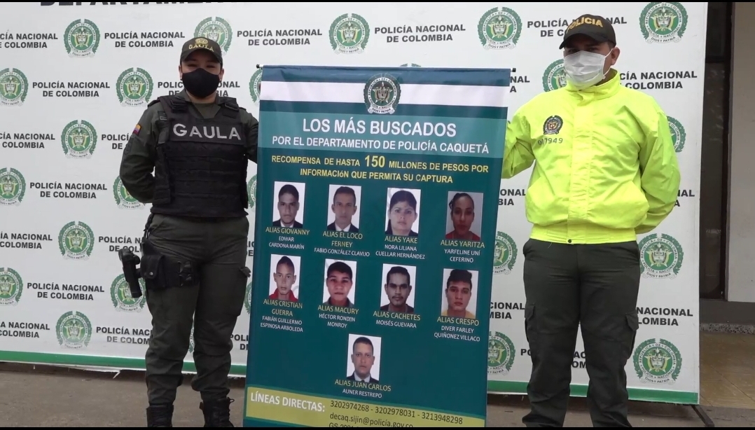 Policía presenta cartel de los mas buscados.
