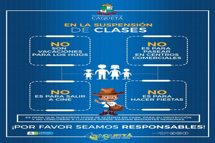 EN CAQUETÁ SE SUSPENDEN CLASES Y SE APLAZA XII FERIA EQUINA GRADO B PARA EVITAR CONTAGIO DE CORONAVIRUS