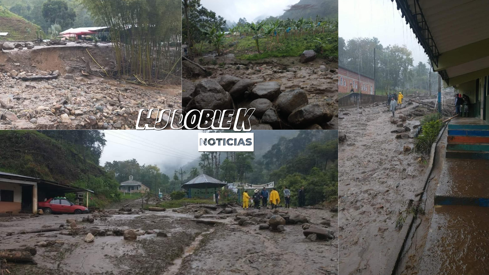 Las fuertes lluvias dejan graves afectaciones.