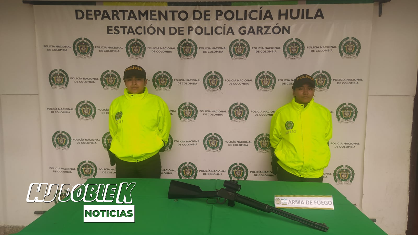 Hallan un arma de fuego tipo rifle abandonada en Garzón.
