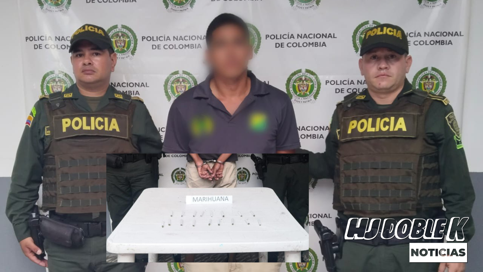 Capturan a un hombre que tenía en su poder 23 cigarrillos de marihuana.