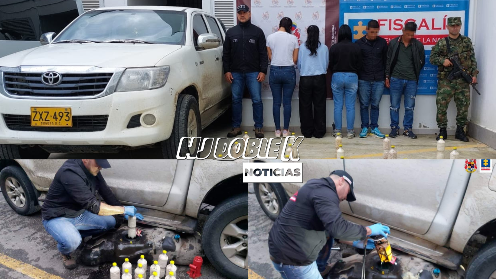 La audacia de los delincuentes continúa sorprendiendo, camuflan  cocaína en un tanque de combustible.