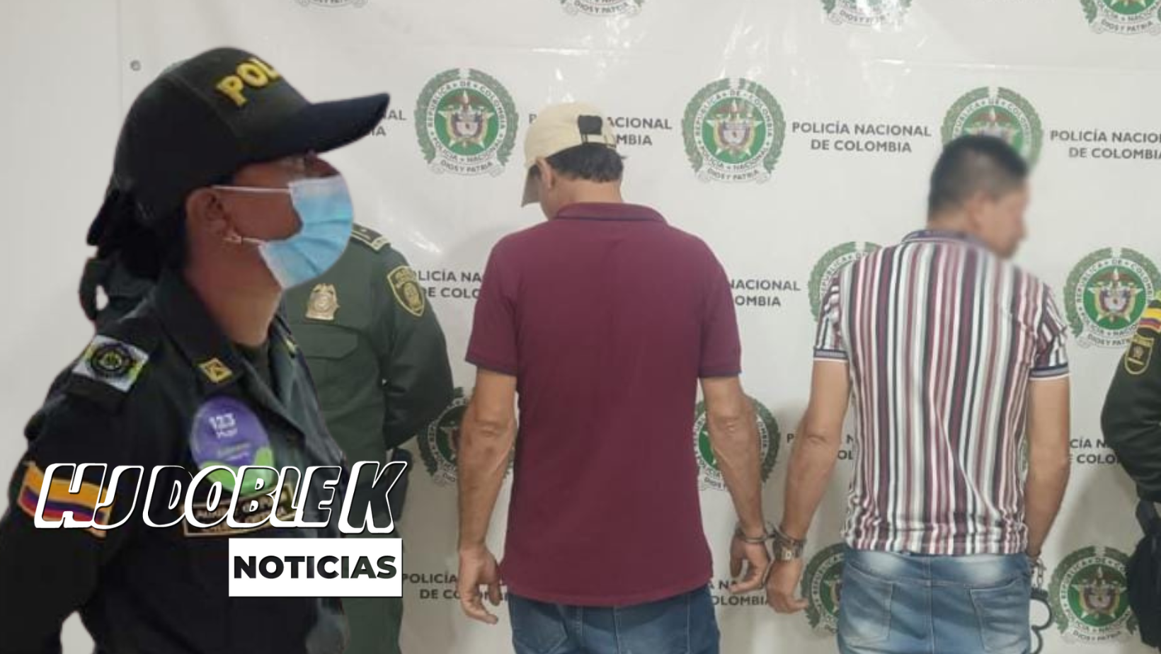 Hombres terminaron capturados por agredir a una uniformada.