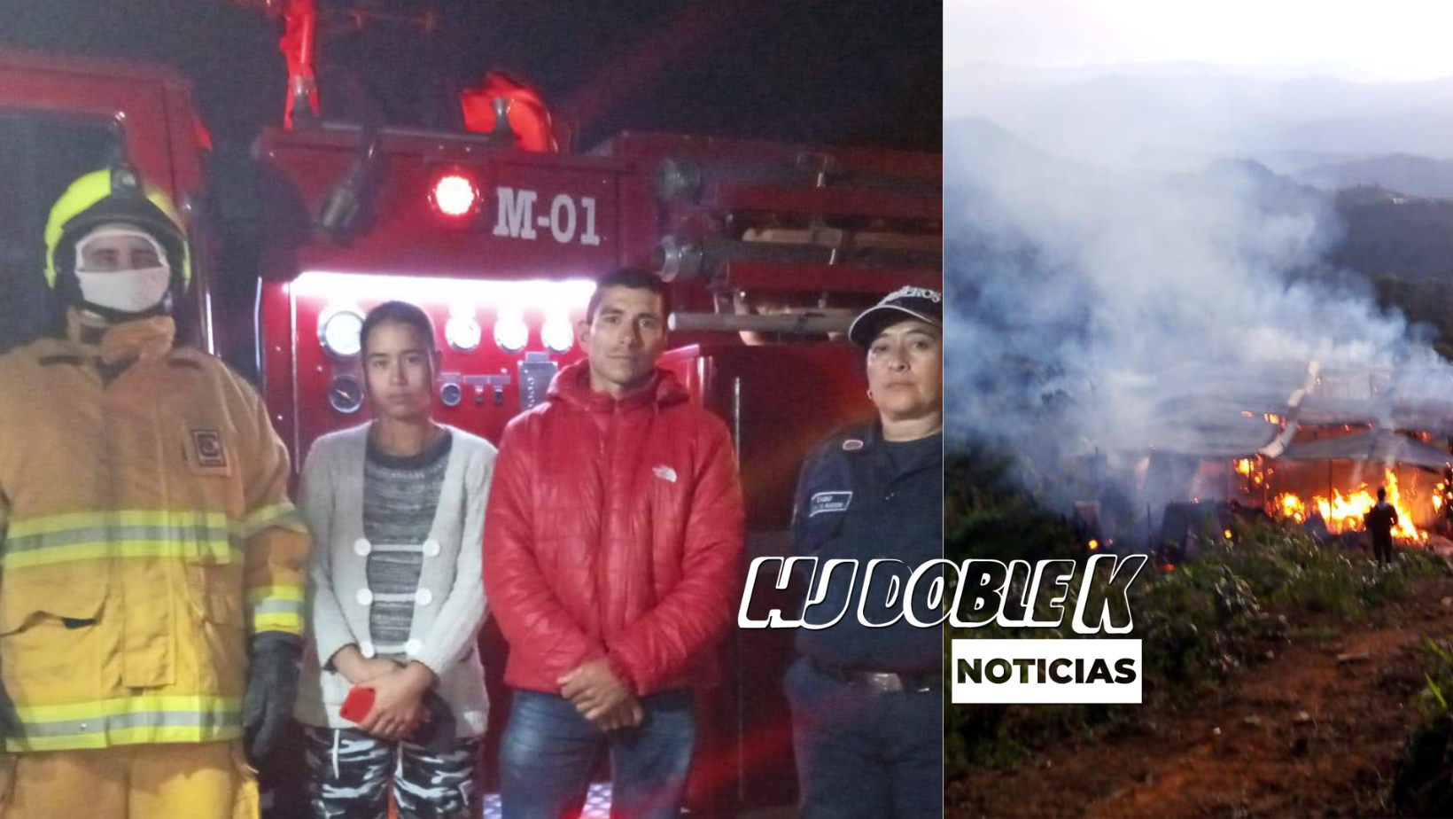 Perdieron todo en medio de un incendio.
