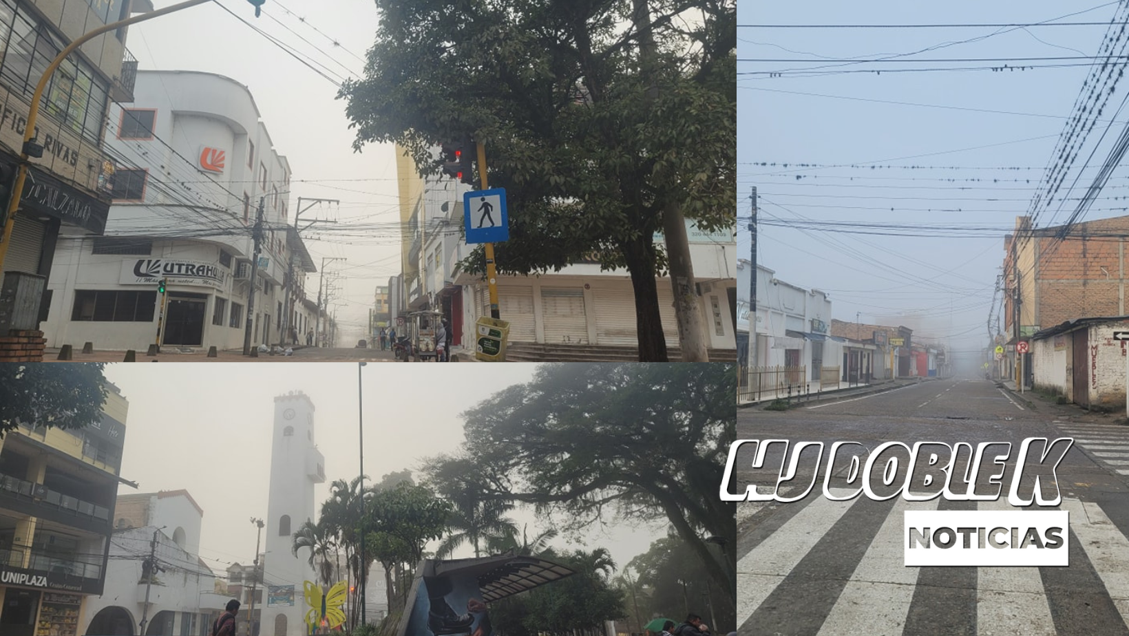 Así amanece Pitalito.