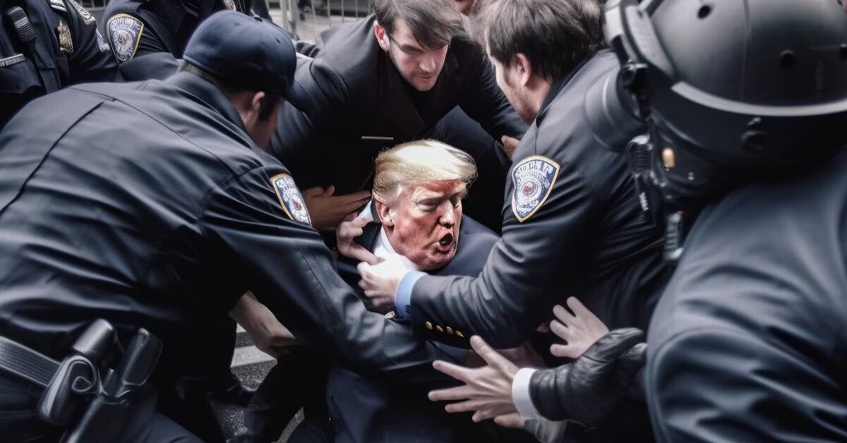 Por medio de Inteligencia Artificial Capturaron a Donald Trump