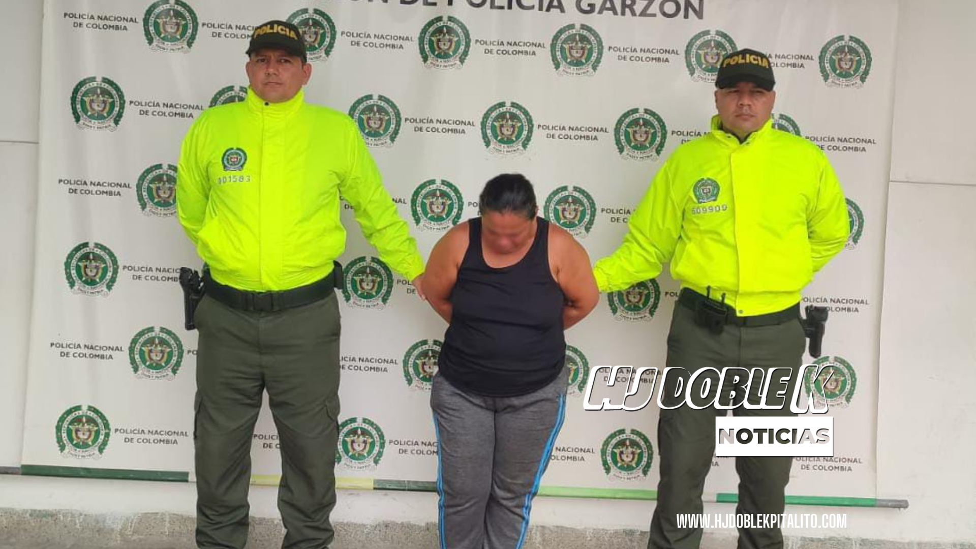 Captura de una mujer perteneciente al grupo delincuencial "los galleros"