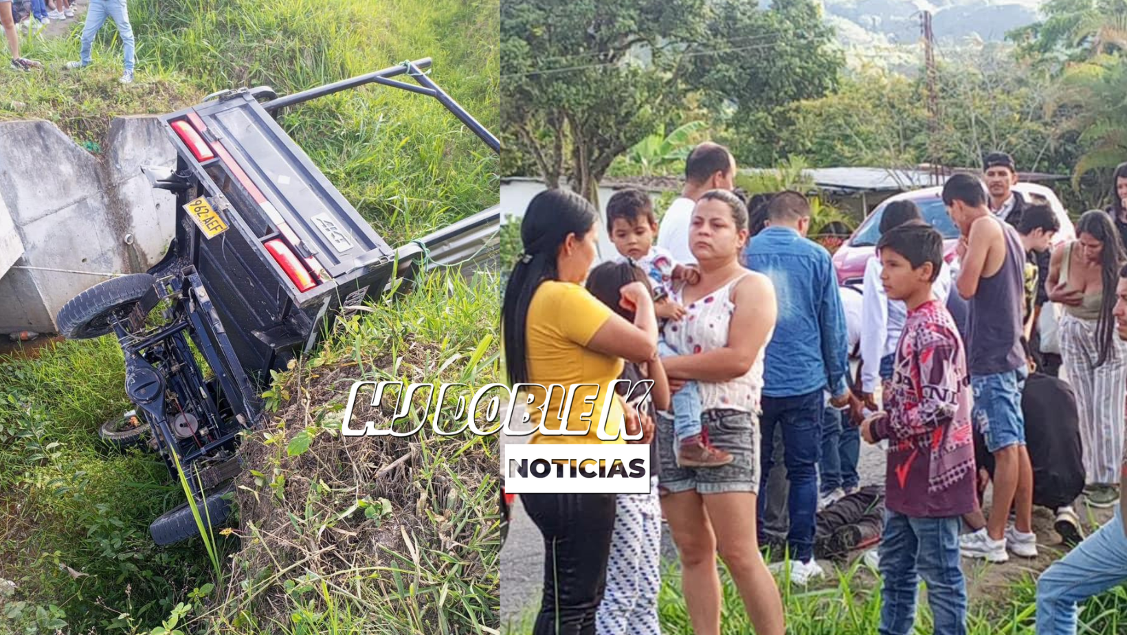 Siniestro vial registrado en la vía Pitalito - San Agustín.
