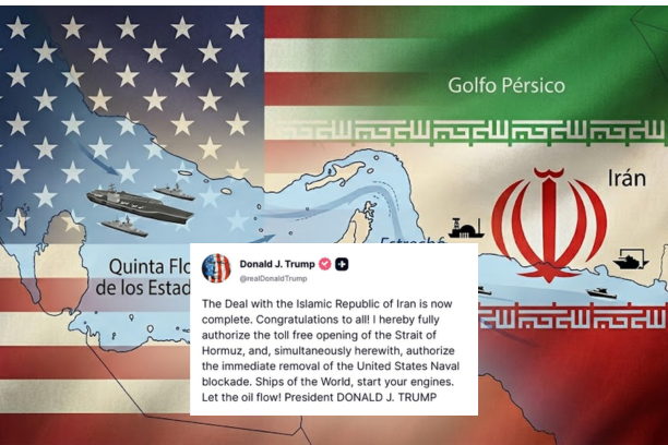 Trump reabre el estrecho de Ormuz tras el acuerdo con Irán