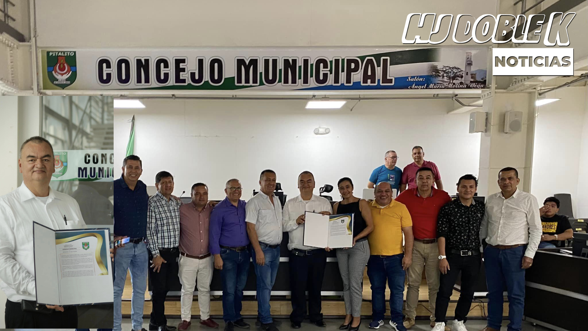 Reconocimiento a empresario del municipio de Pitalito