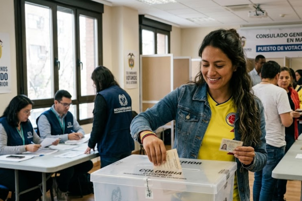 Los colombianos en el exterior abren la segunda vuelta presidencial