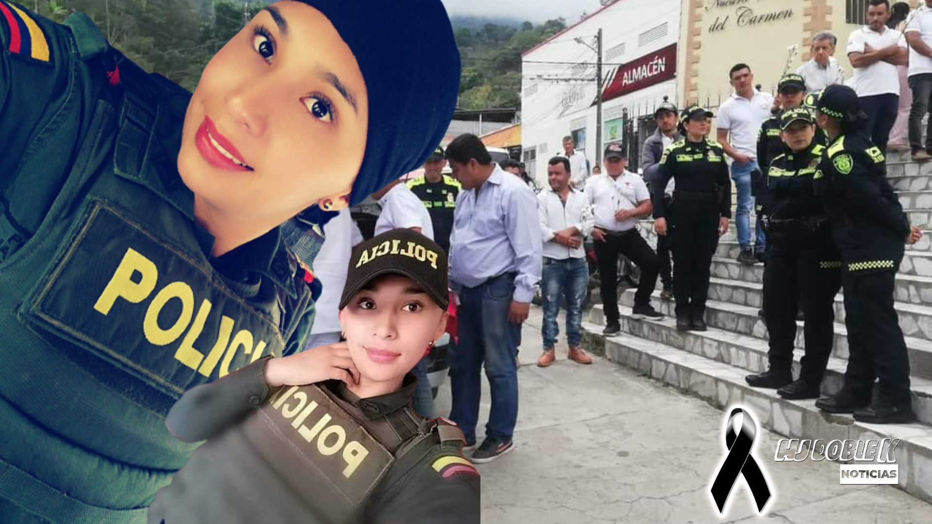 Último adiós a patrullera del municipio de Pitalito
