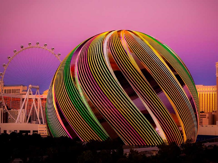 ¿Qué tal la ilusión del auditorio La Esfera de Las Vegas?