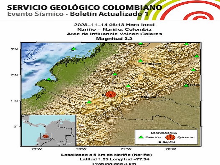 Otra vez tembló en Colombia