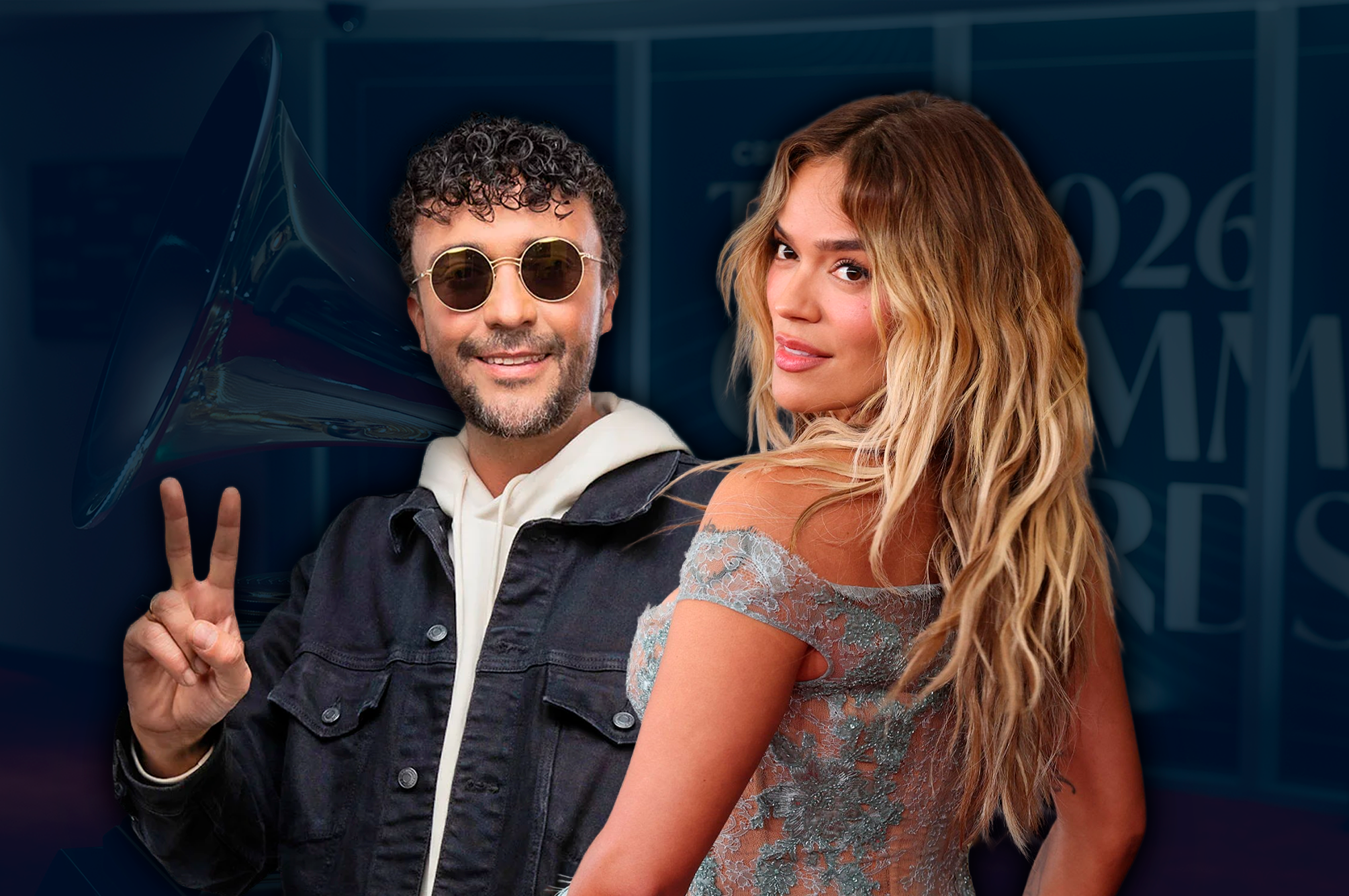 Colombianos deslumbraron en los Grammy 2026: Karol G, Andrés Cepeda y más en la alfombra roja