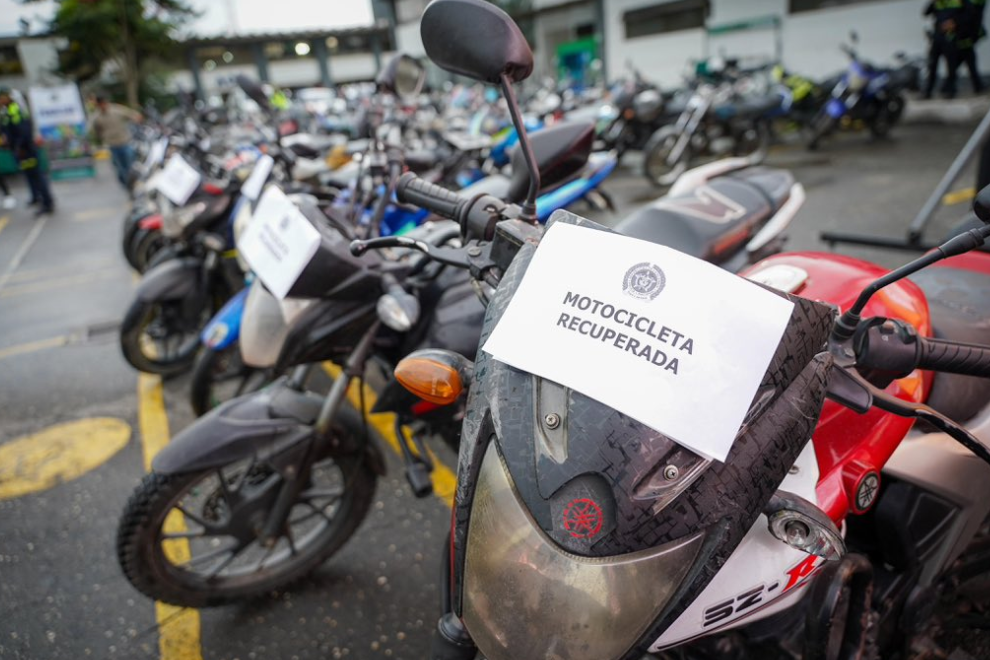 Recuperan 474 vehículos robados en Cundinamarca durante 2026