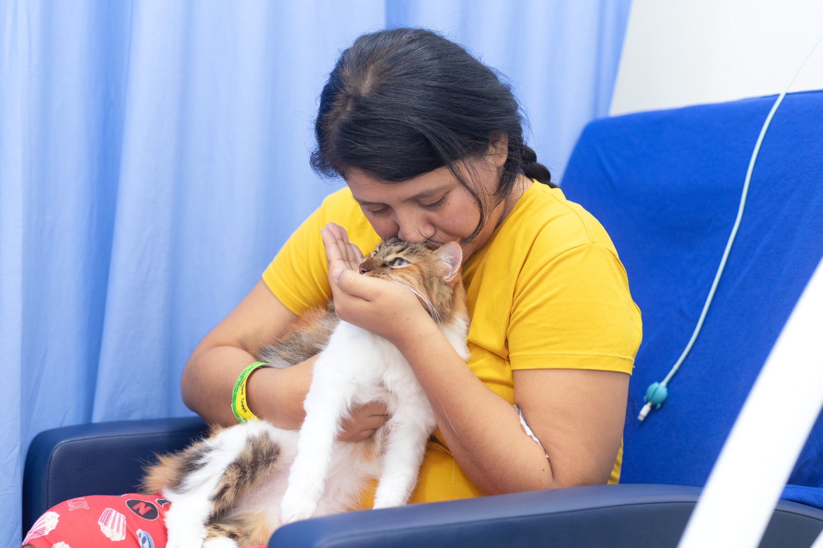 ‘Mía’, la primera gata que ingresó a visitar un paciente en una clínica del Huila