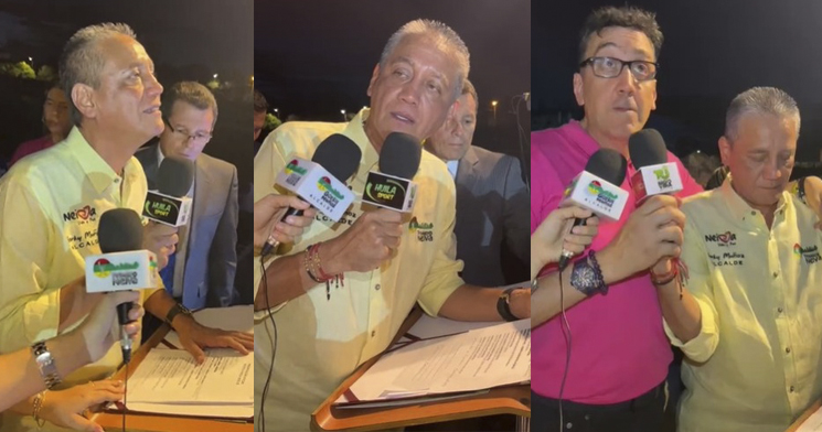 Abucheos, silbidos e informidades recibió Gorky Muñoz Calderón