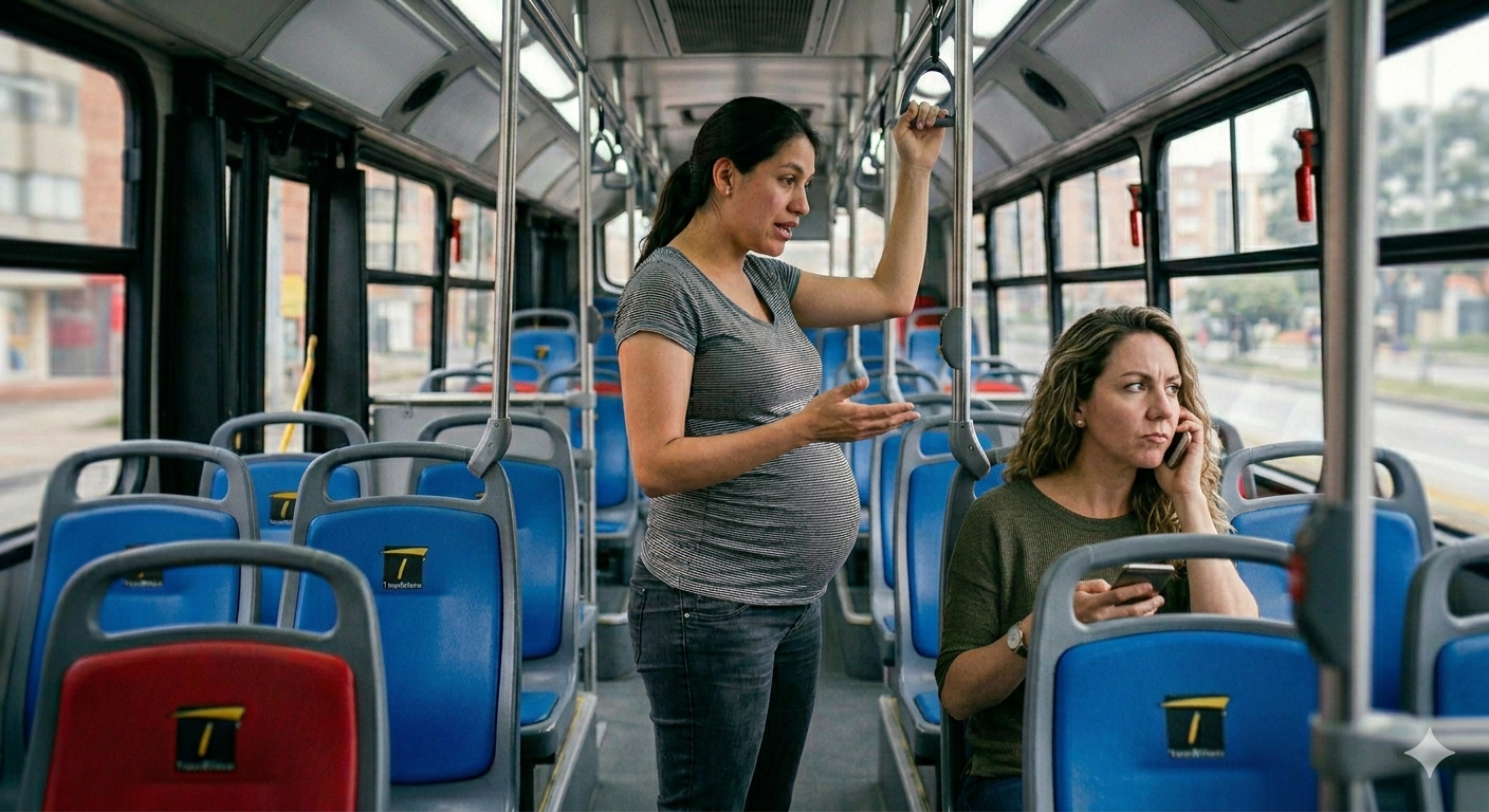 Embarazada indignada por lo que vivió en TransMilenio