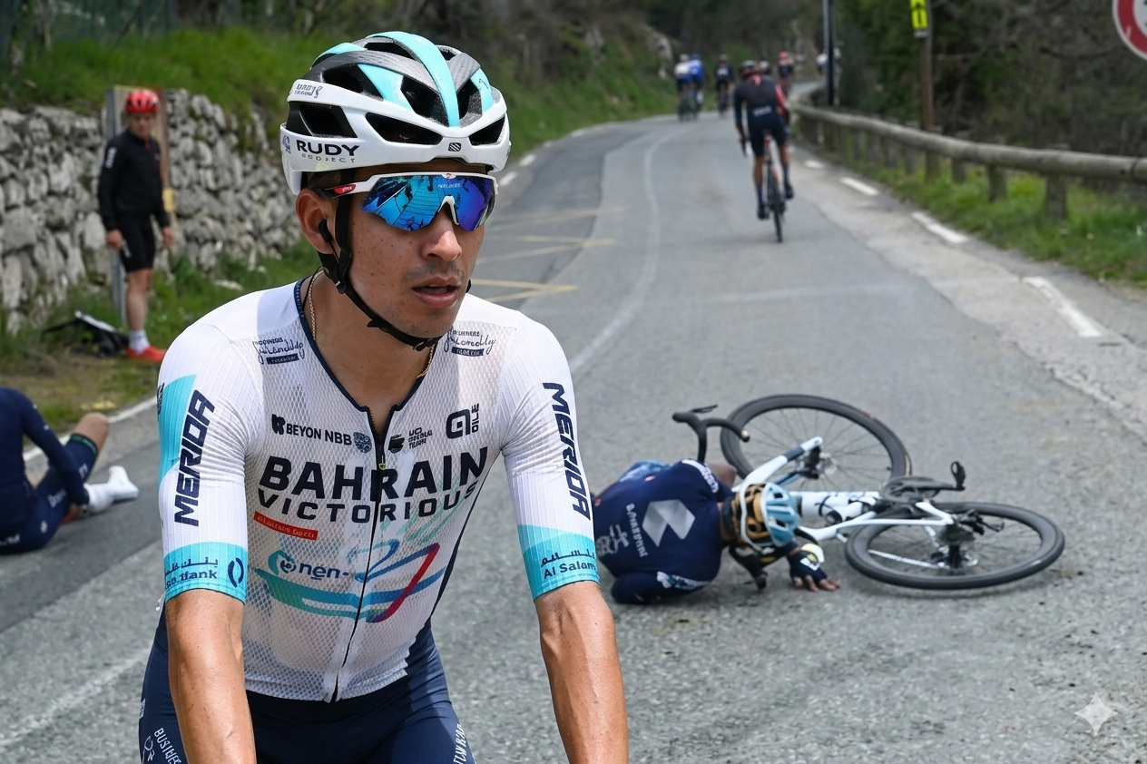 ¡Golpe al corazón del ciclismo colombiano! Santiago Buitrago abandona el Giro tras brutal caída