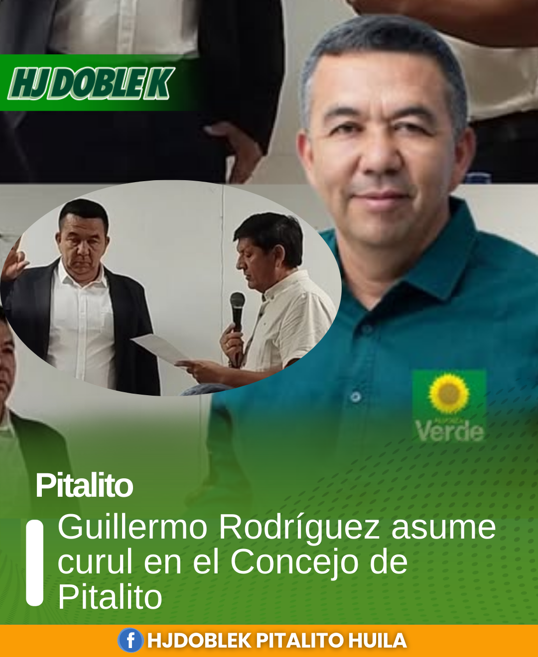 Guillermo Rodríguez asume curul en el Concejo de Pitalito