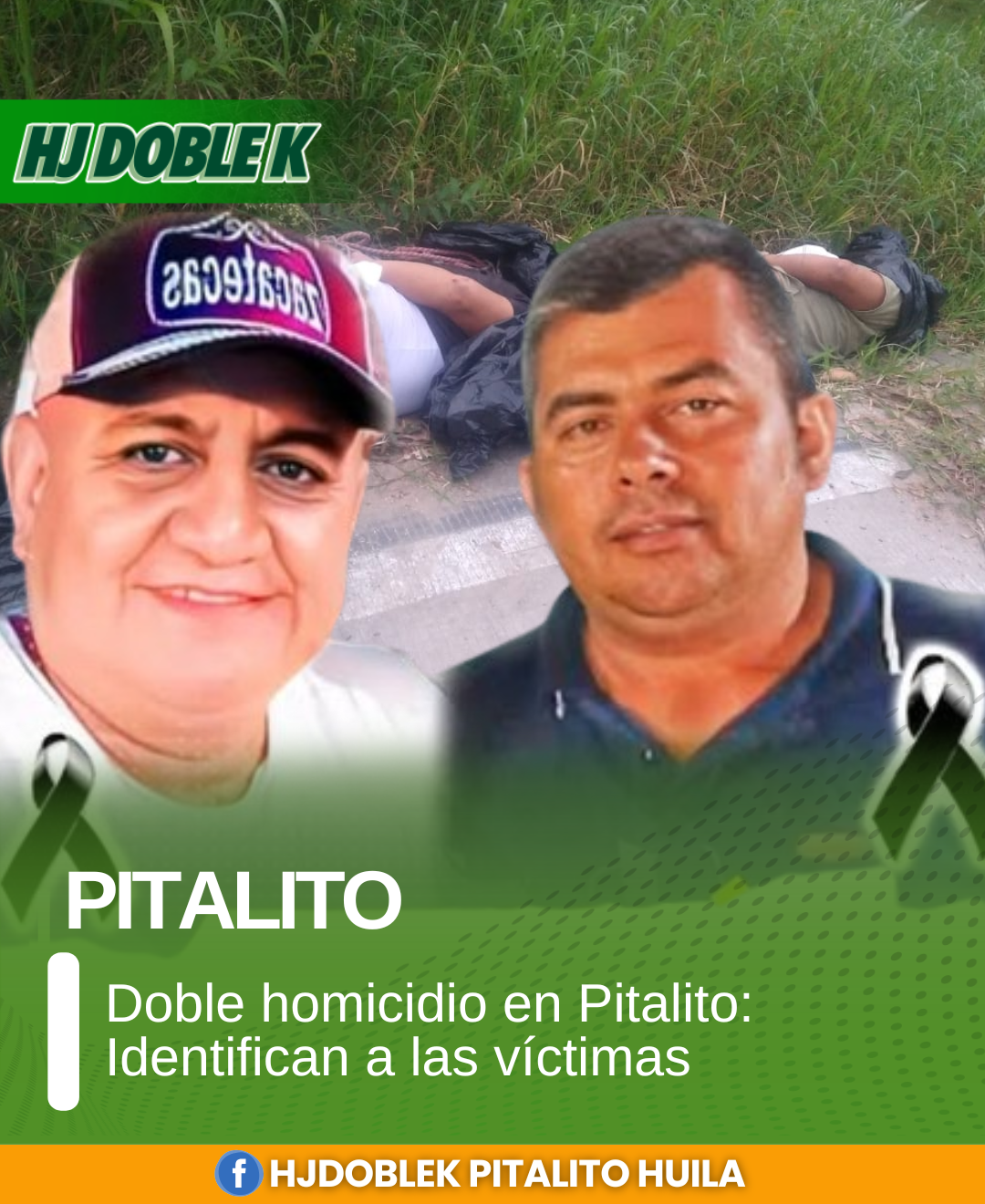Doble homicidio en Pitalito: Identifican a las víctimas