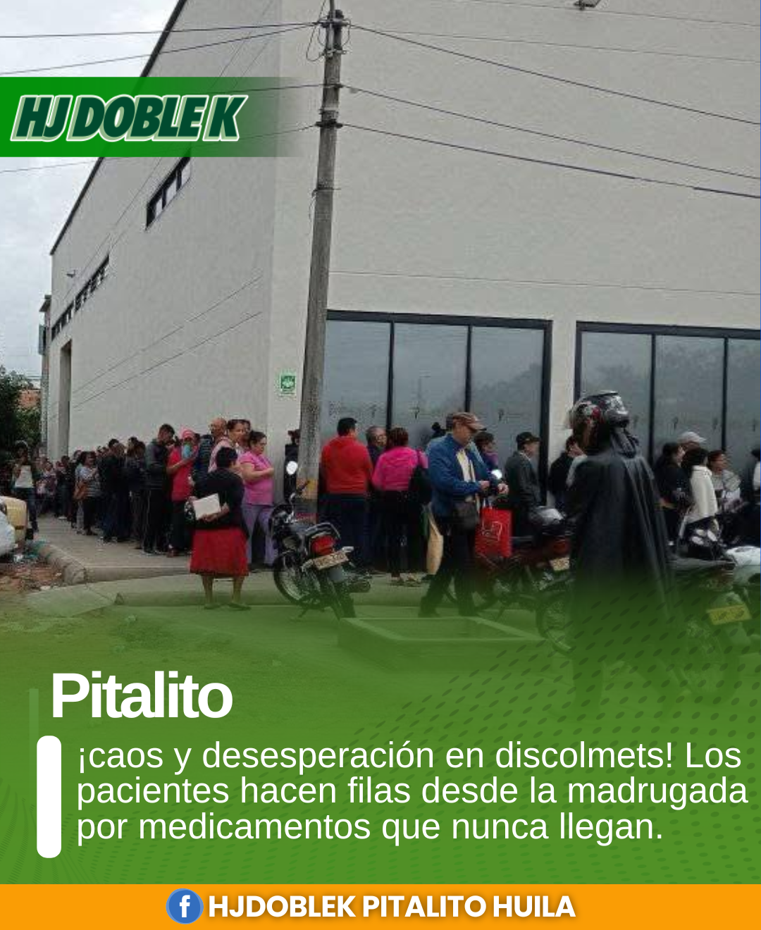 ¡Caos y desesperación en discolmets! Los pacientes hacen filas desde la madrugada por medicamentos que nunca llegan.