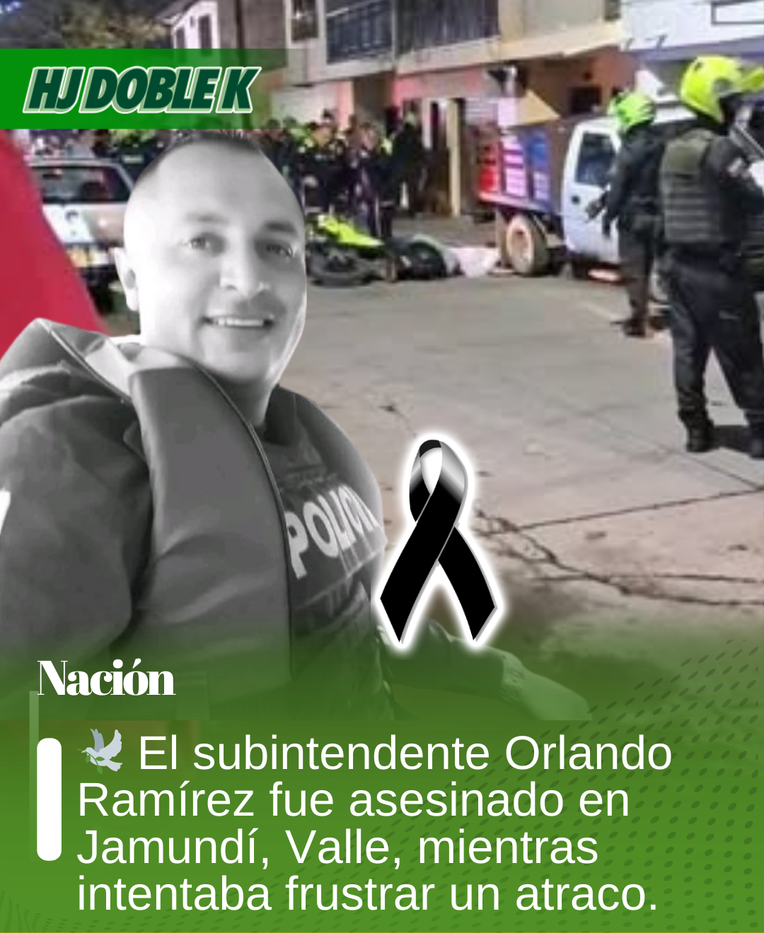 Policía muere tras frustrar un asalto en Jamundí
