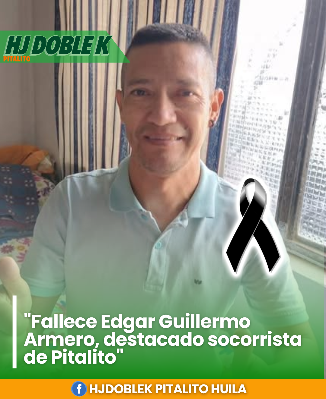 Fallece Edgar Guillermo Armero, destacado socorrista de Pitalito