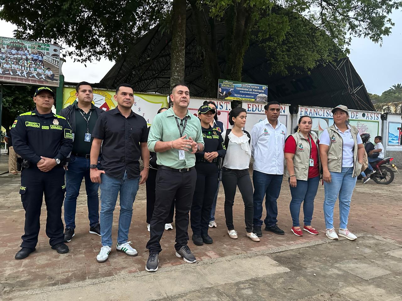 Autoridades se tomaron colegios en Florencia
