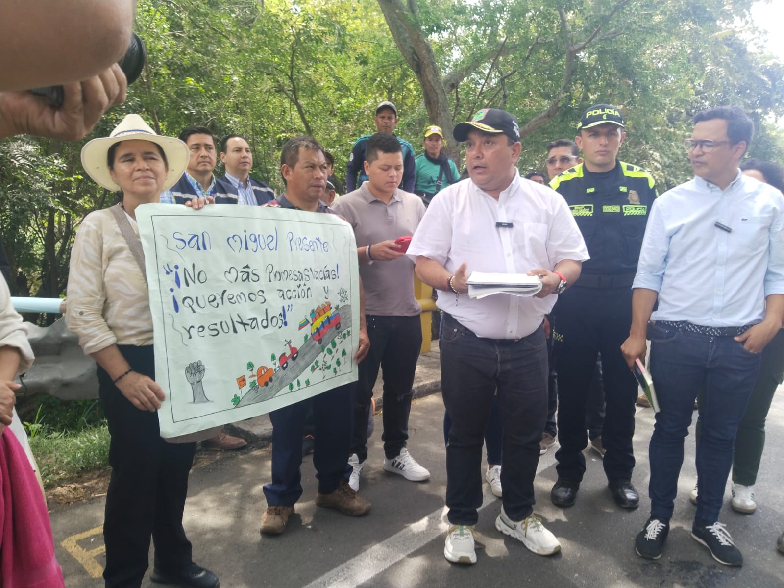 Se levantó el paro en Aipe sobre la ruta 45