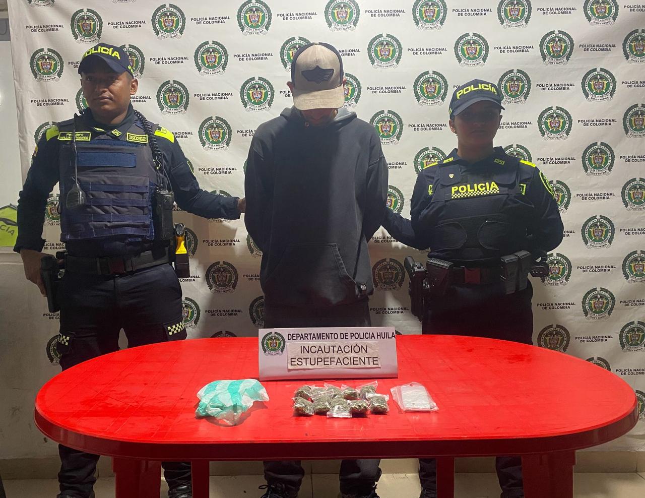 26 personas capturadas por la Policía del Huila durante el fin de semana