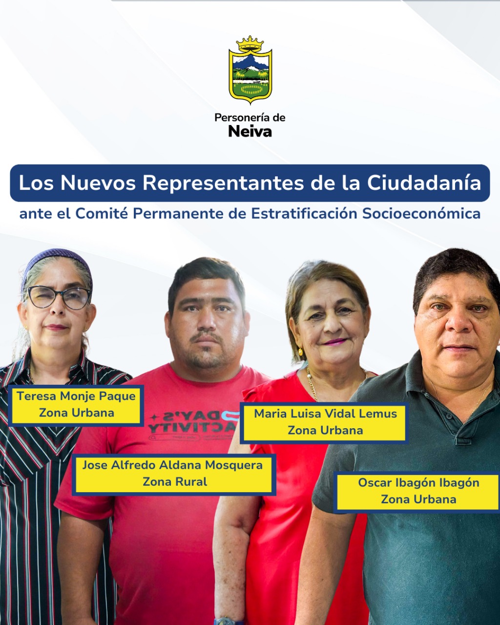 Fueron elegidos los representantes del Comité de Estratificación Socioeconómica