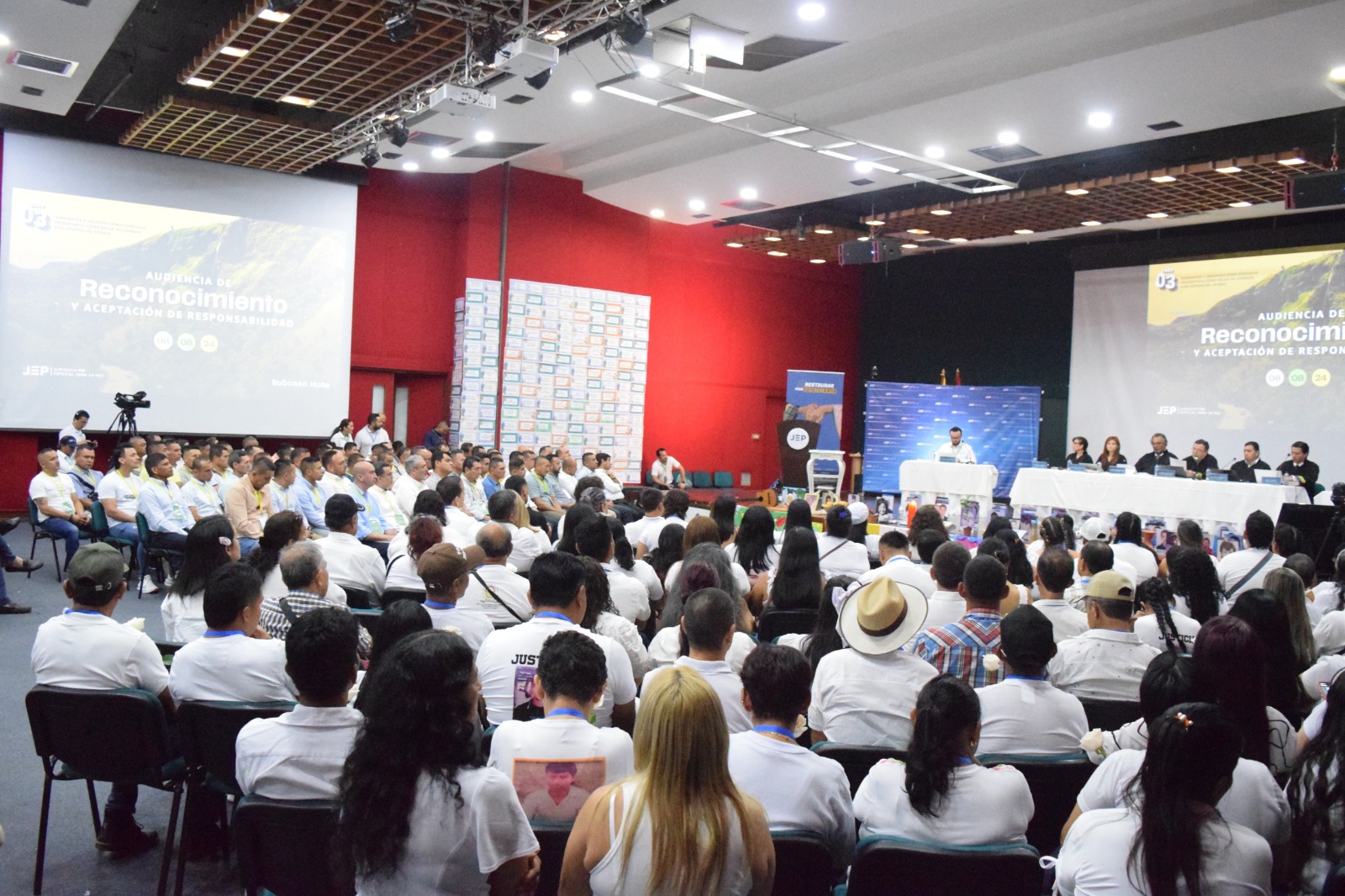 Se desarrollaró audiencia de aporte a la verdad