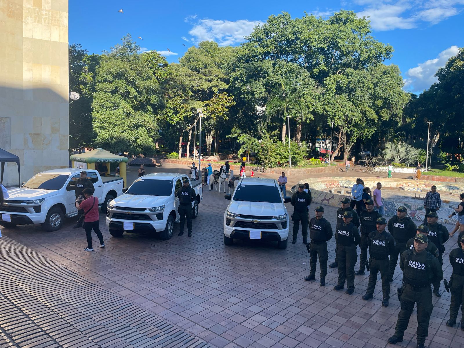 Gobernación del Huila equipa al GAULA y refuerza inversión en seguridad